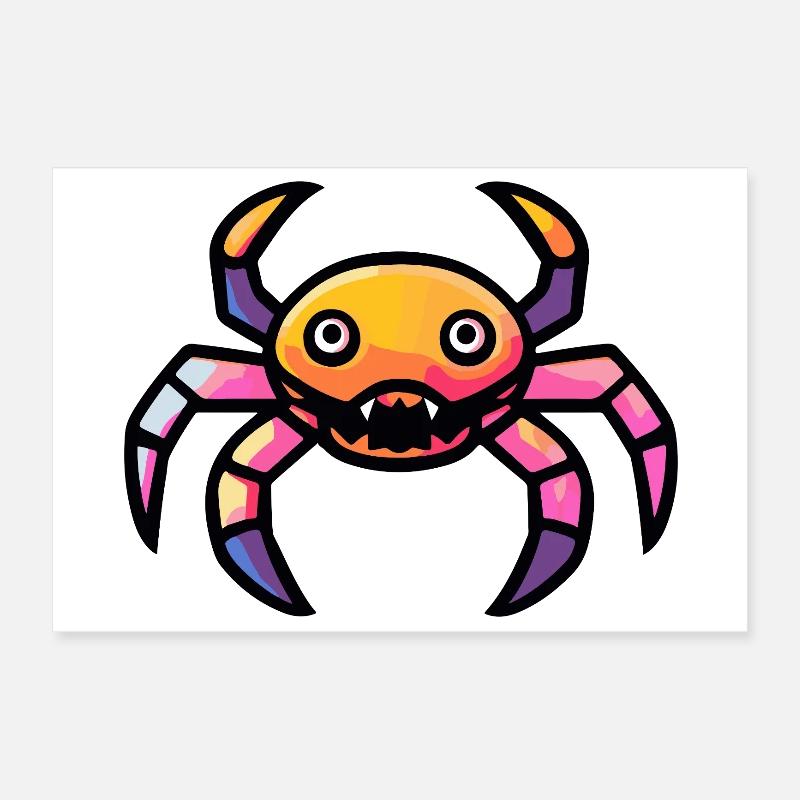 Crab Crab Zombie Poster 12" x 8" (30x20 cm)