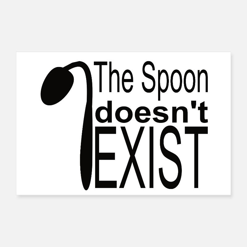 Der Löffel existiert nicht Poster 30x20 cm
