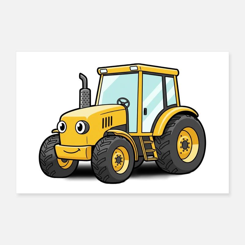 Traktor Poster 30x20 cm