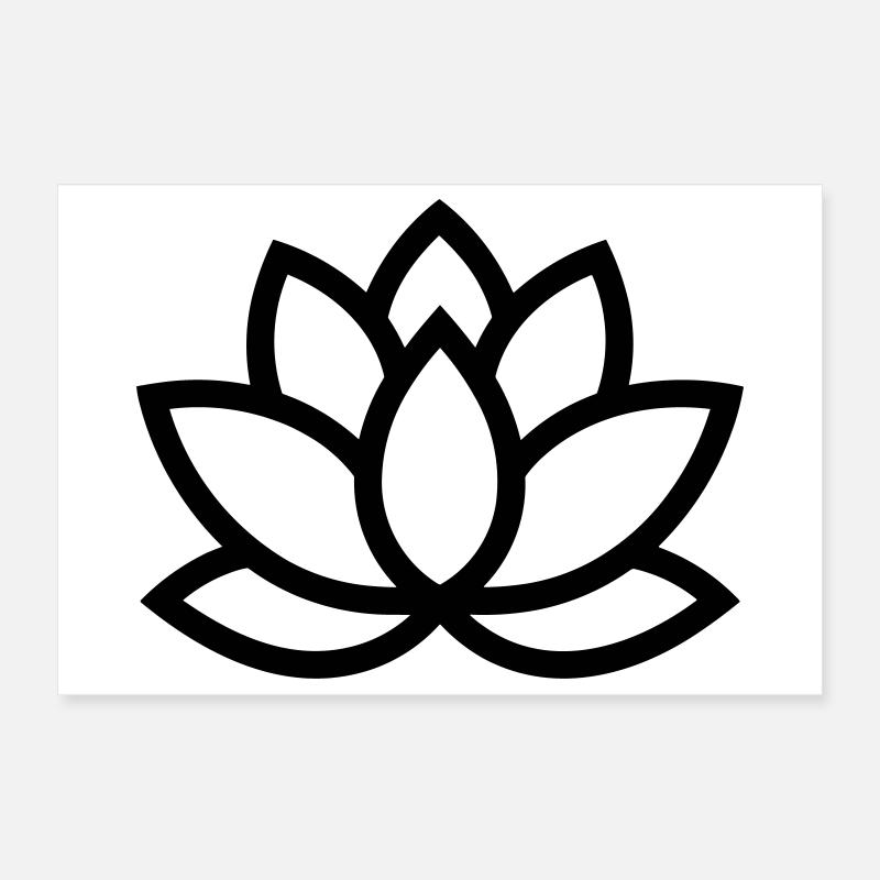 fleur de lotus Poster 30 x 20 cm