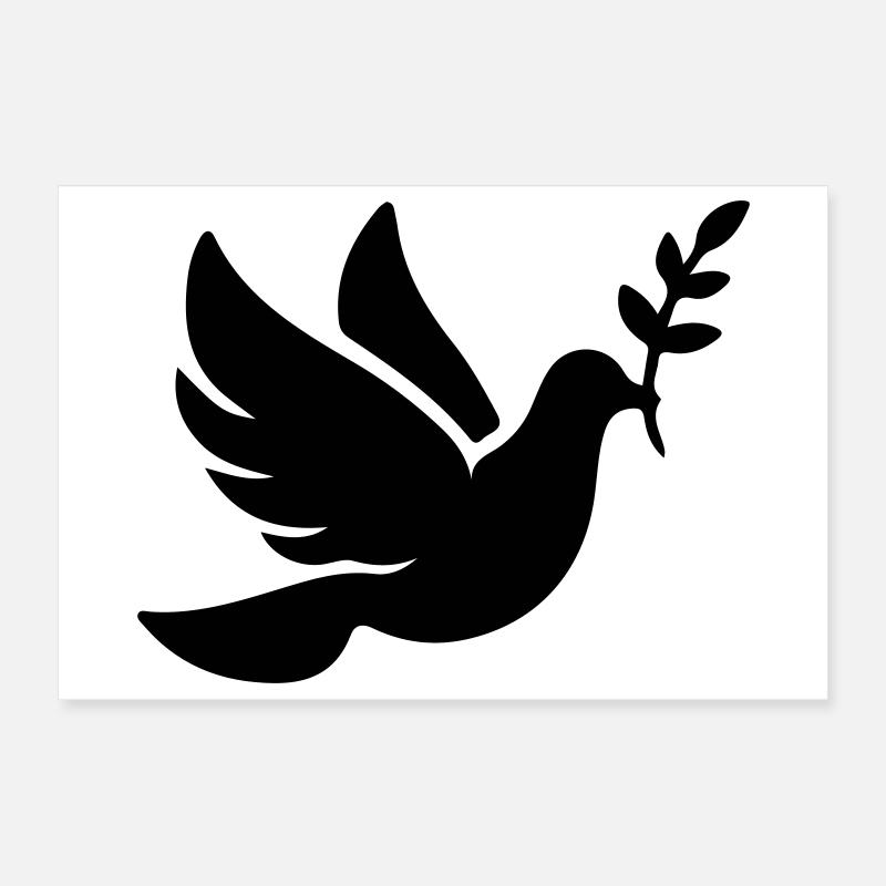 Taube Frieden Glaube Poster 30x20 cm