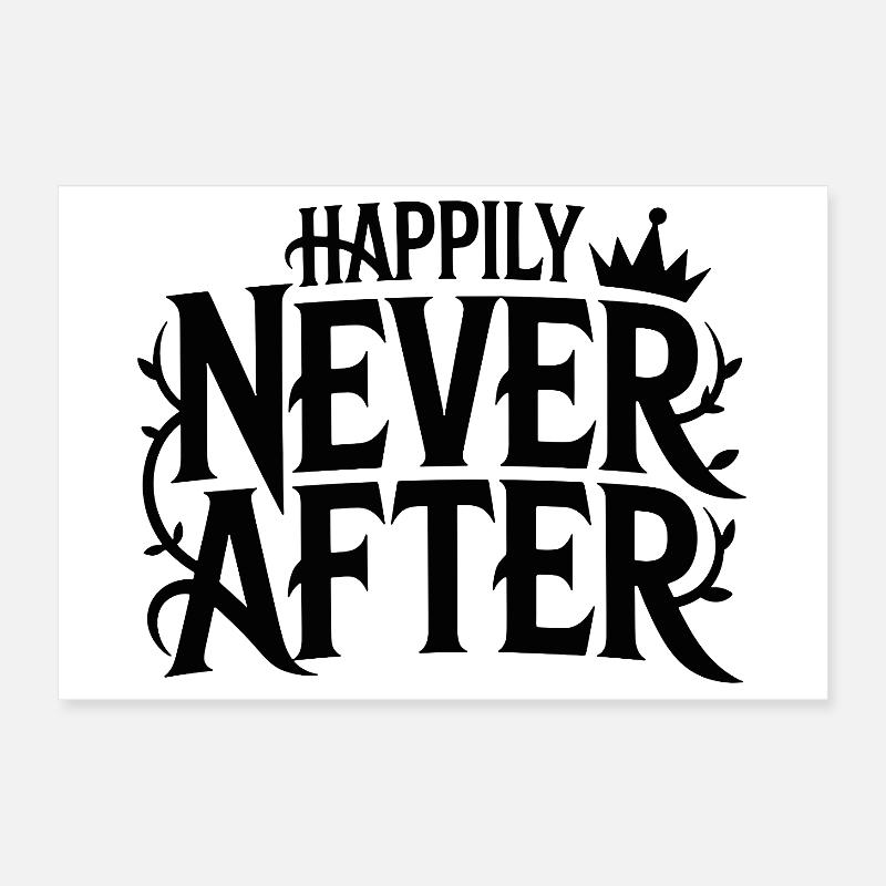 2026_02_12_Happily_never_after_Typo Conception Poster 30 x 20 cm