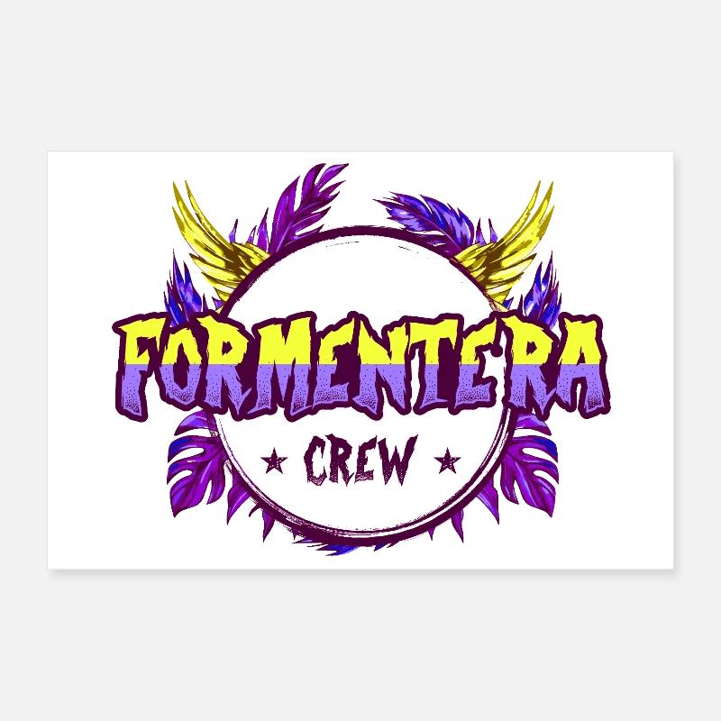 Formentera Crew Coloré Poster 30 x 20 cm