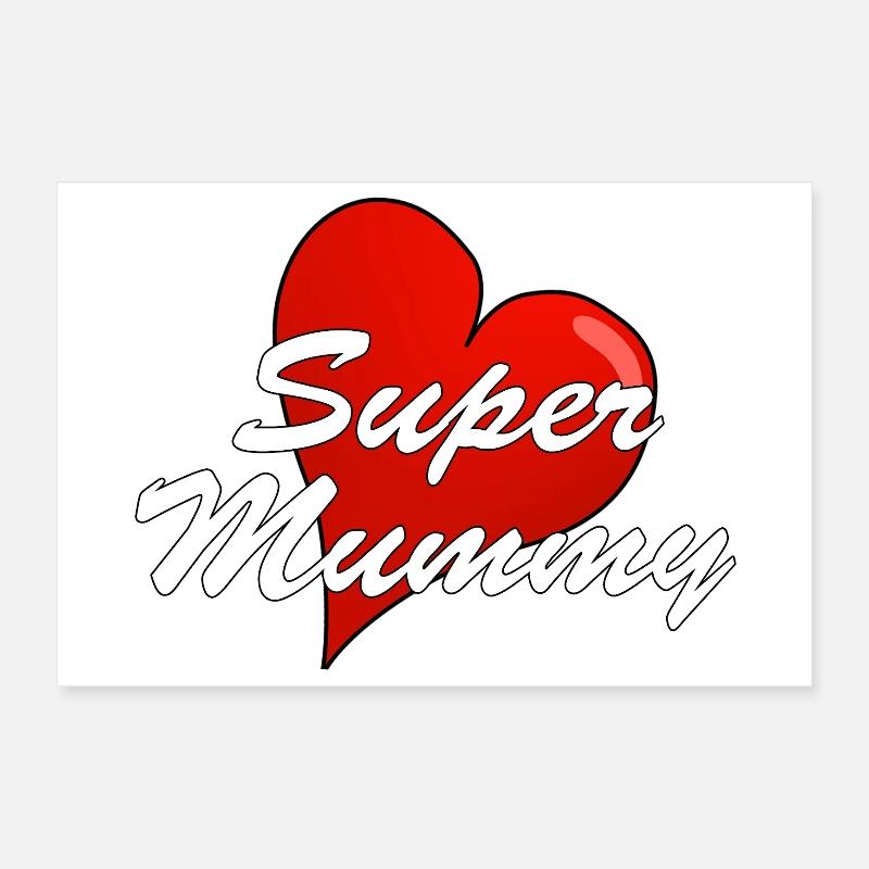 SUPER MAMAN Poster 30 x 20 cm