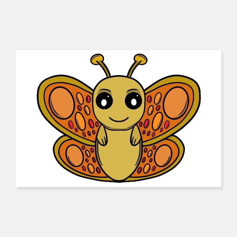 Sonnenchibi-Schmetterling Poster 30x20 cm
