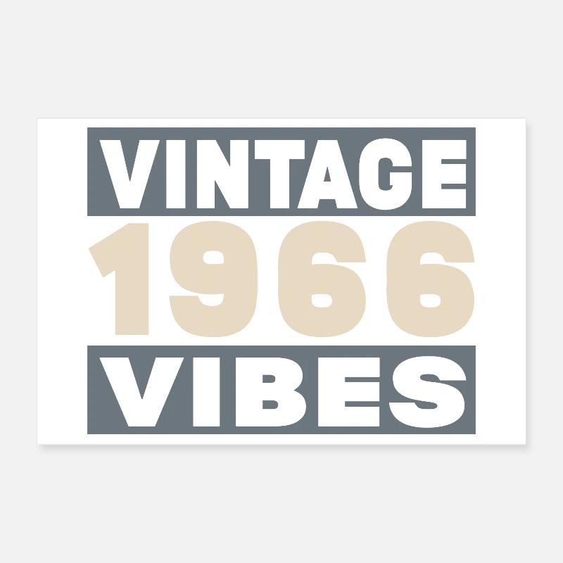 Anniversary 1966 - 60 years Poster 12" x 8" (30x20 cm)