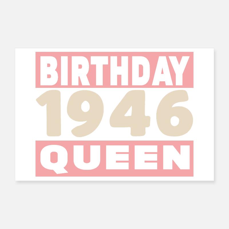 Biker 80 Years 1946 Anniversary Poster 12" x 8" (30x20 cm)