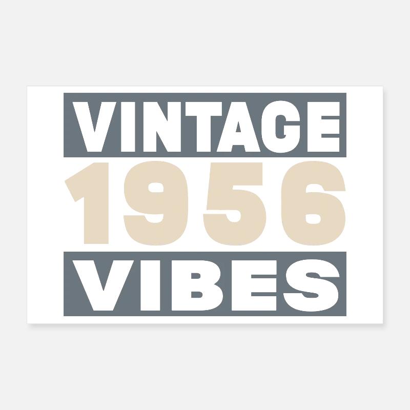 Anniversary 1956 - 70 years Poster 12" x 8" (30x20 cm)