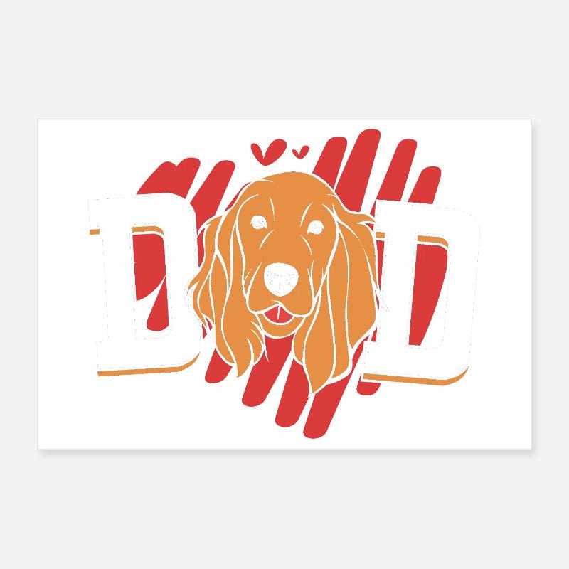 Cocker Spaniel Dad Poster 30x20 cm