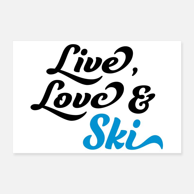 Ski Poster 30 x 20 cm