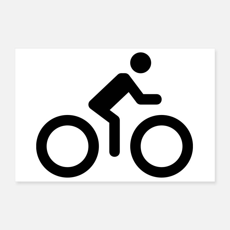 Logo de vélo Poster 30 x 20 cm