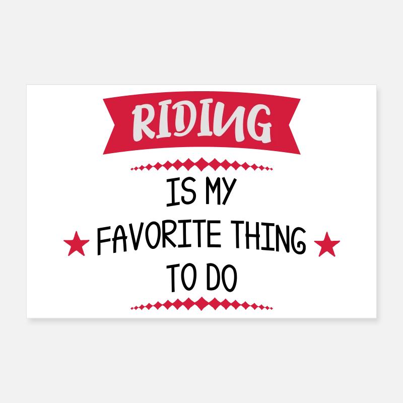 Reiten Poster 30x20 cm