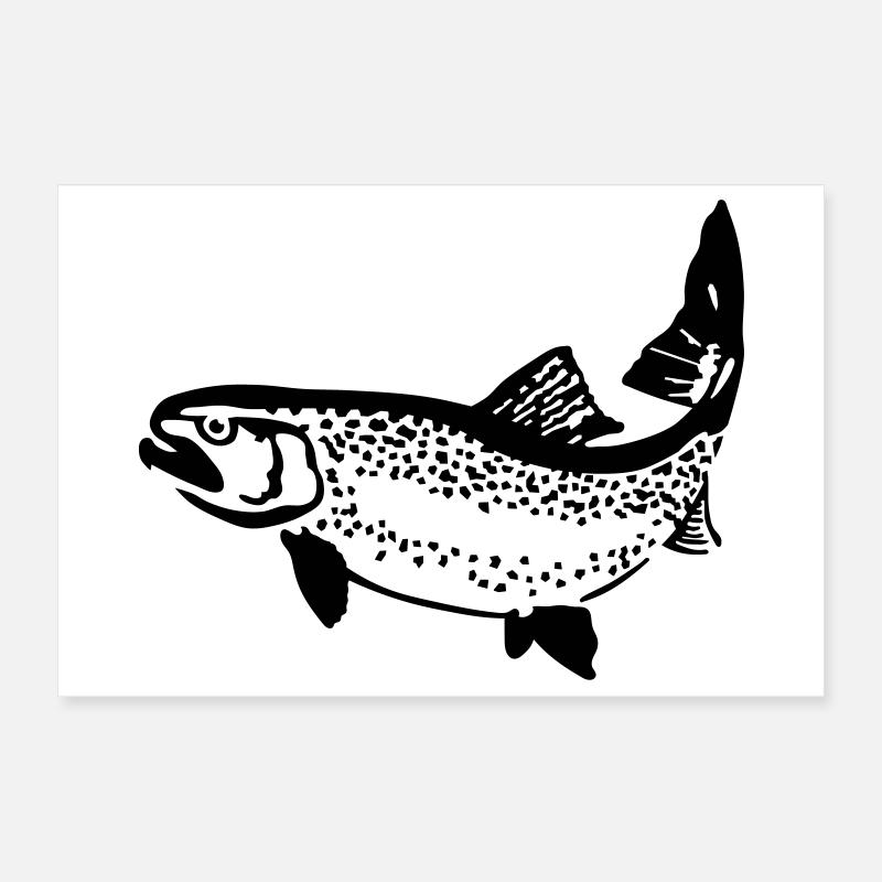 Forelle Poster 30x20 cm