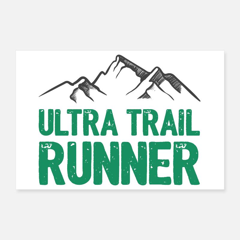Ultra Trail Runner Poster 30 x 20 cm