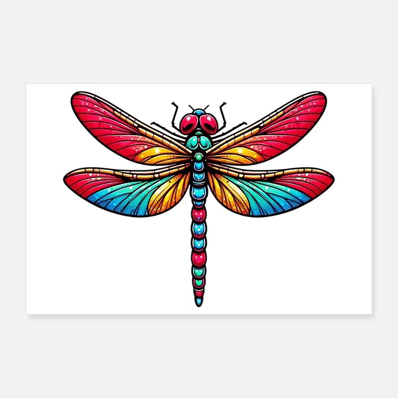 Libelle Poster 30x20 cm