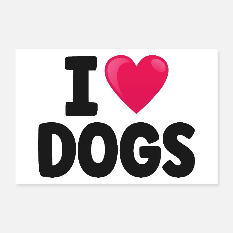 Chien Poster 30 x 20 cm