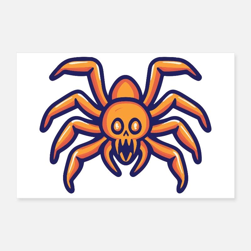 Tarantula Halloween Comic Spinne Poster 30x20 cm