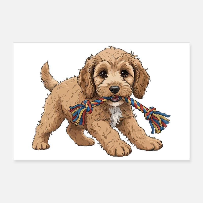 Cockapoo-Welpe Poster 30x20 cm