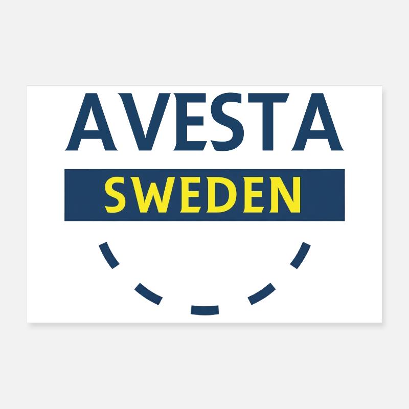 Logo circulaire d’Avesta Suède Poster 30 x 20 cm
