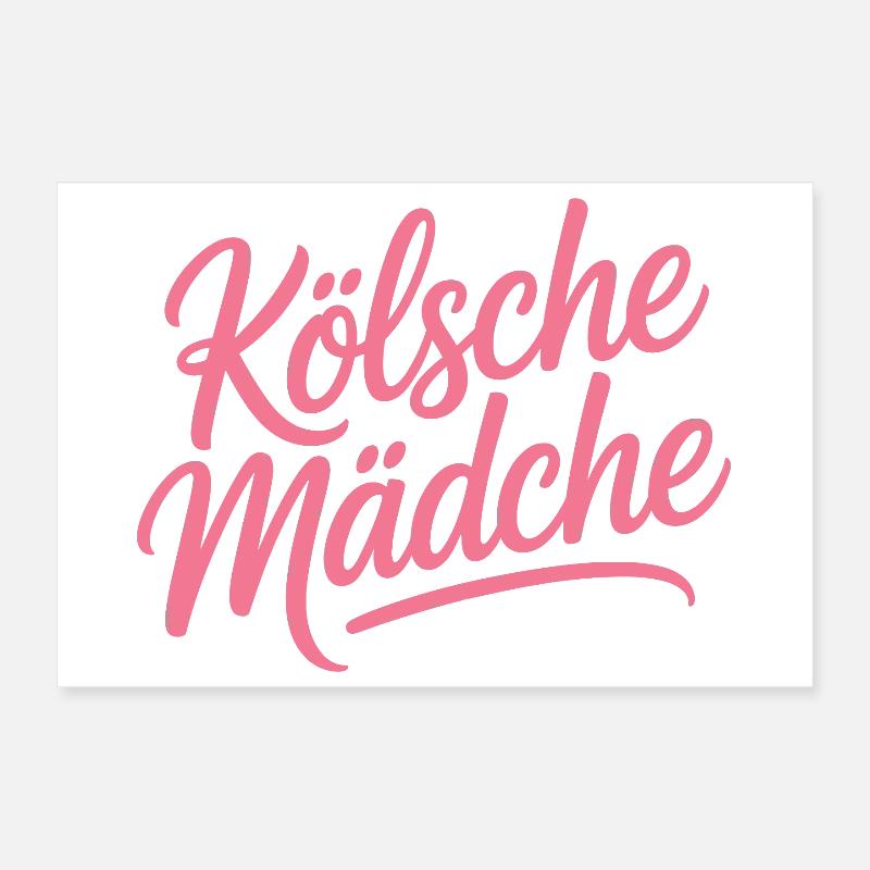 Kölsche Mädche Karneval Köln Kölle Kölsch Mädchen Poster 30x20 cm