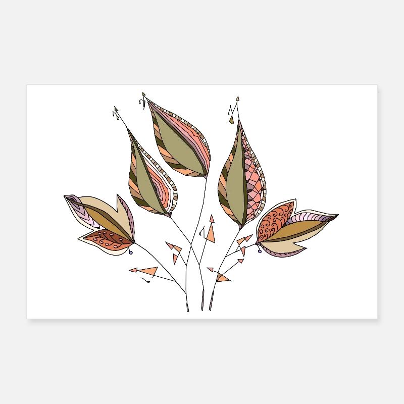 feuilles Poster 30 x 20 cm