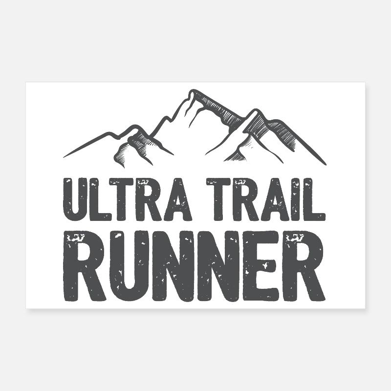 Ultra Trail Runner Poster 30x20 cm