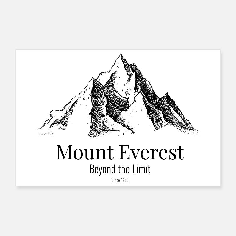 Mount Everest Beyond the Limit Poster 12" x 8" (30x20 cm)