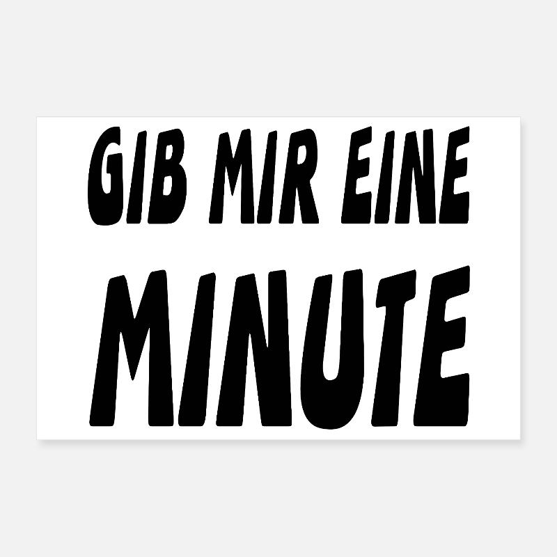 Minute Poster 30x20 cm