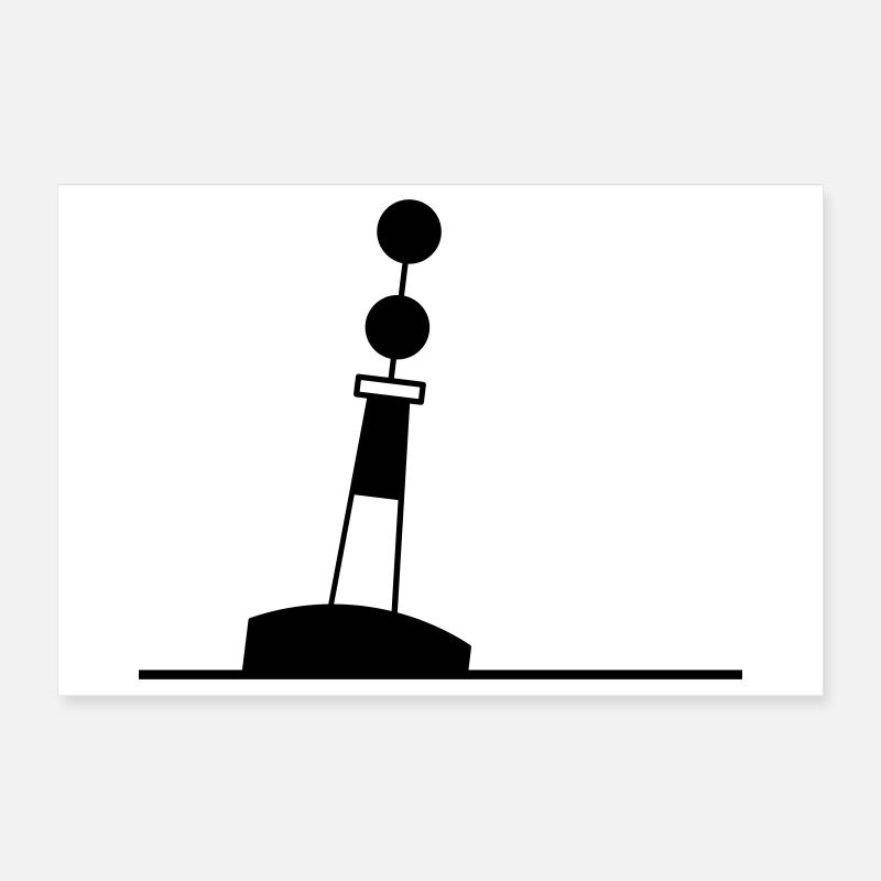 Bouée Navigation en mer du Nord Maritime en mer Baltique Poster 30 x 20 cm