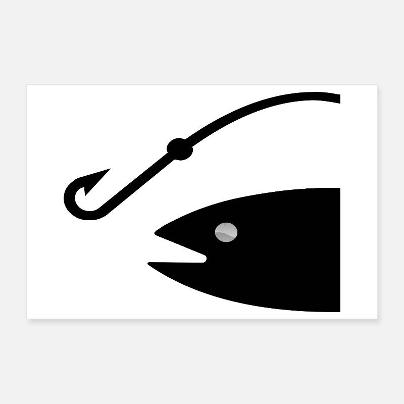 Pêche Poster 30 x 20 cm