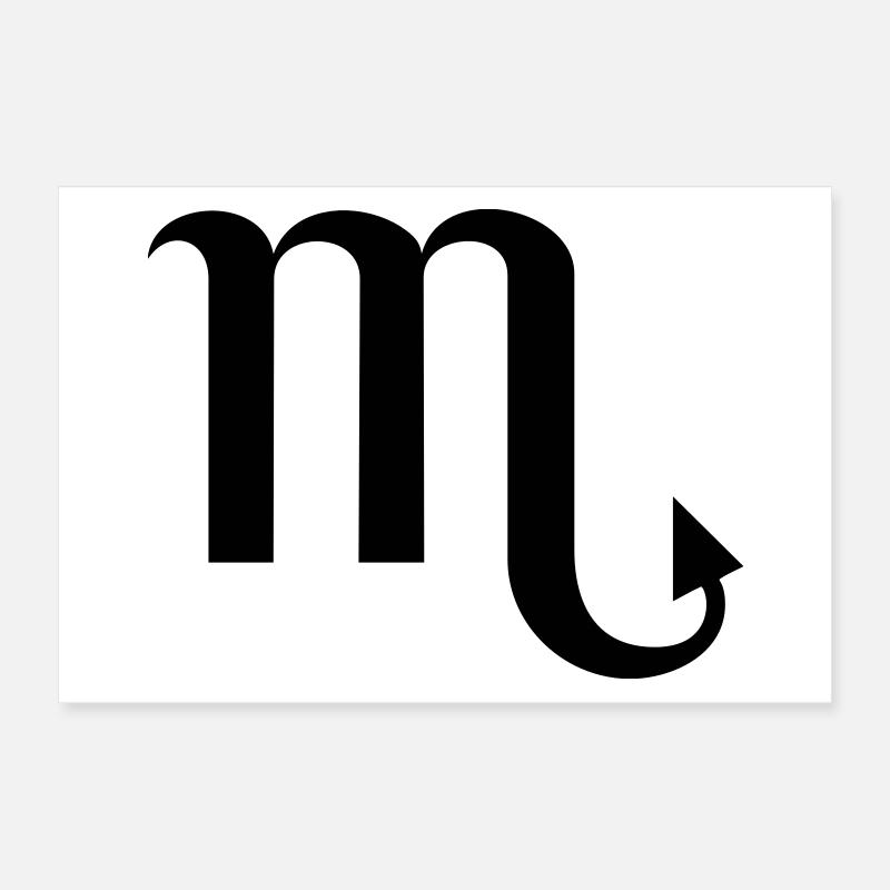 Sternzeichen Skorpion Poster 30x20 cm