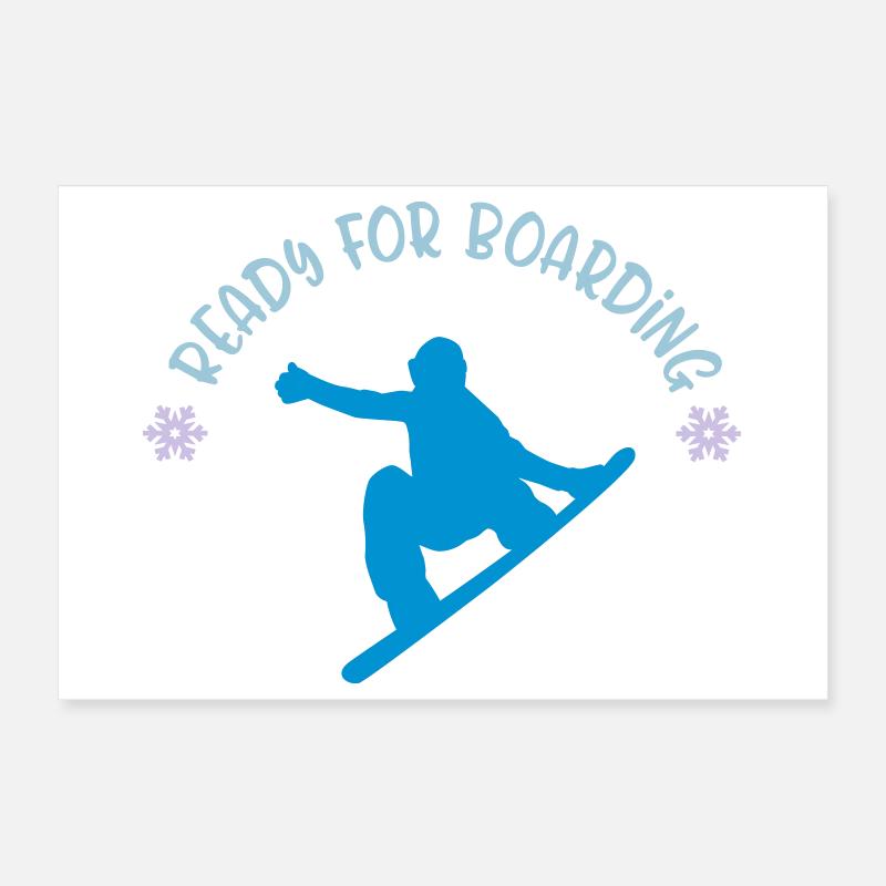 snowboard Poster 12" x 8" (30x20 cm)