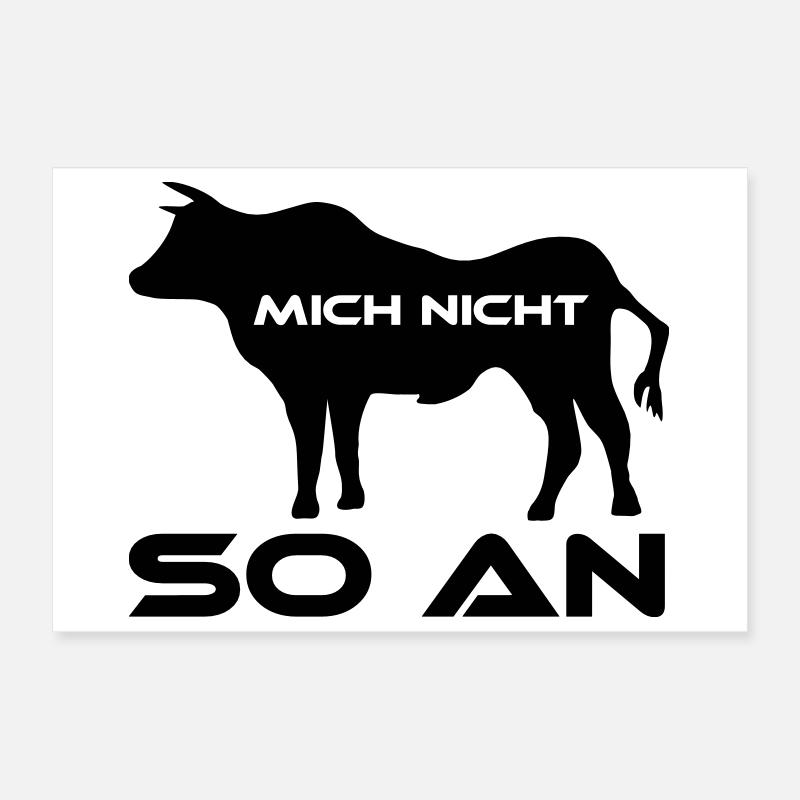 Stier mich nicht so an ! Poster 30x20 cm