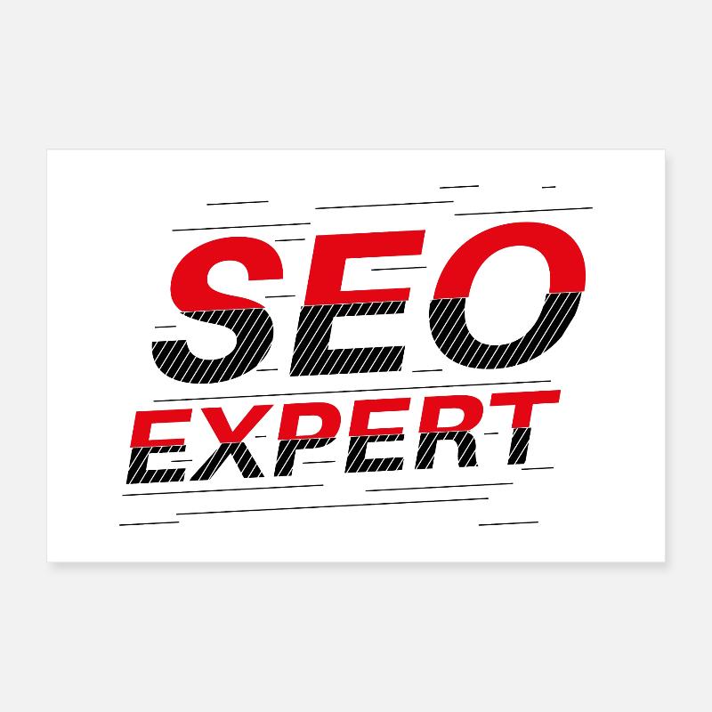SEO-Experte: Abstrakte Typografie Poster 30x20 cm