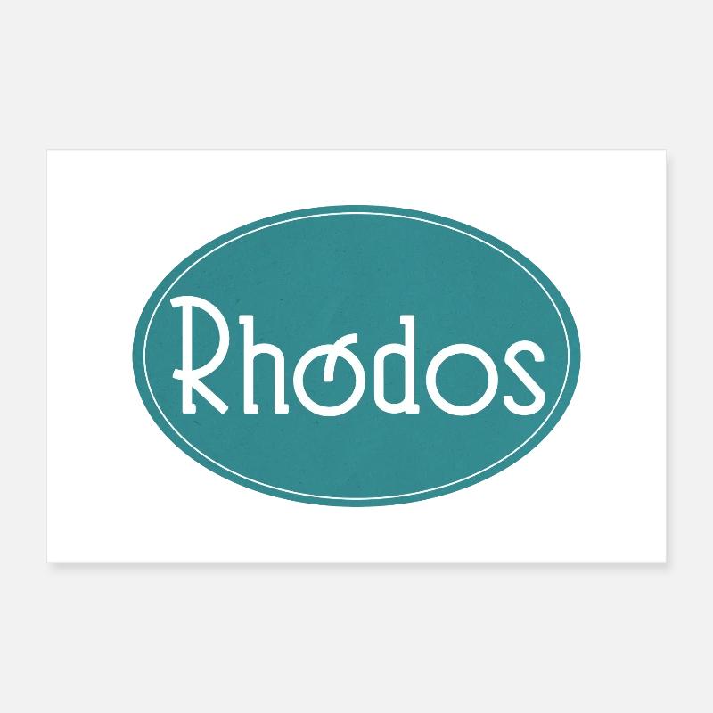 Rhodes Greece Poster 12" x 8" (30x20 cm)