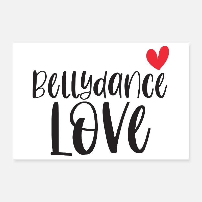 Belly Dancing Belly Dancer Love Gift Poster 12" x 8" (30x20 cm)