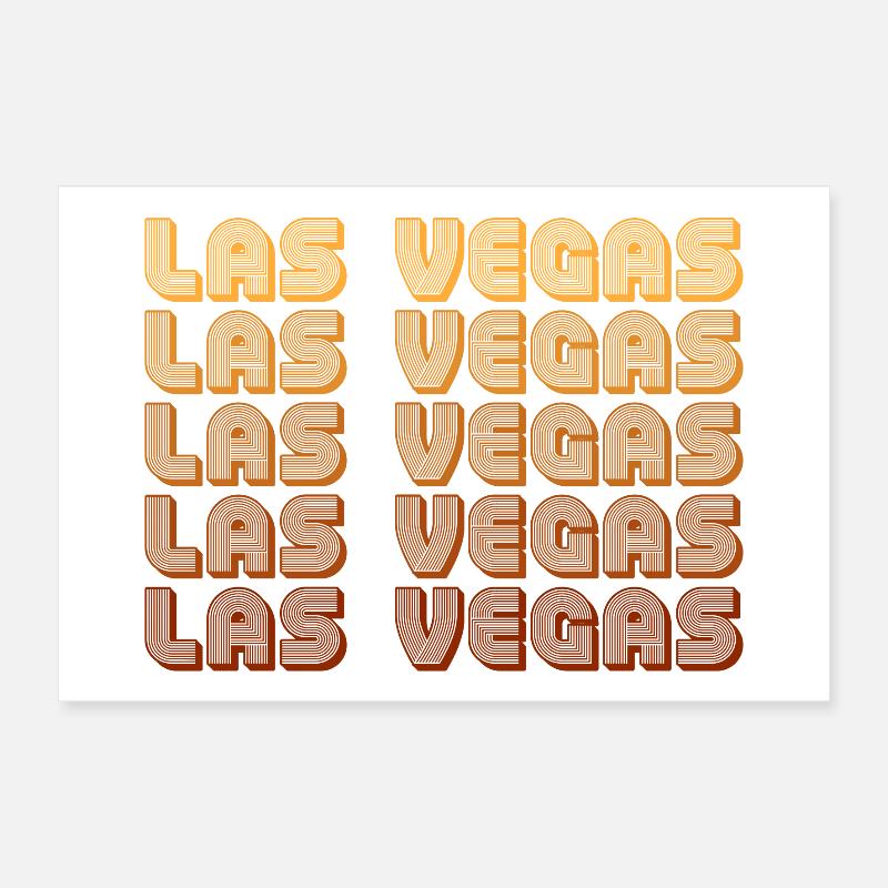 Grille de gradient de LasVegas Poster 30 x 20 cm