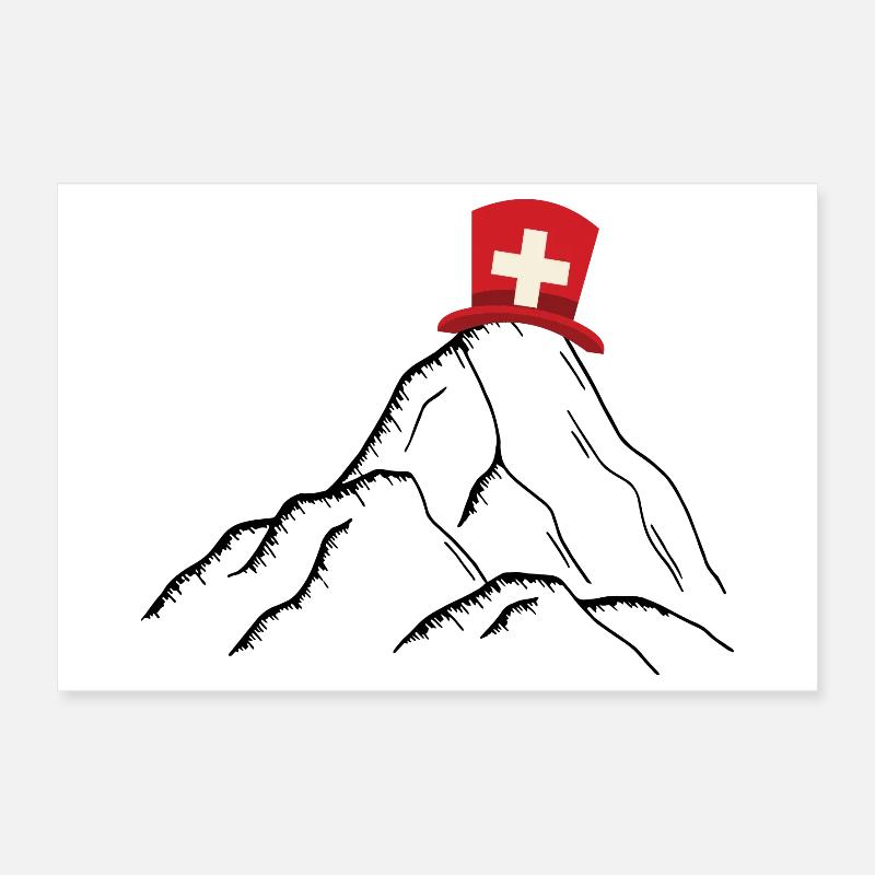 Schweiz - Schweizer Berge Poster 30x20 cm