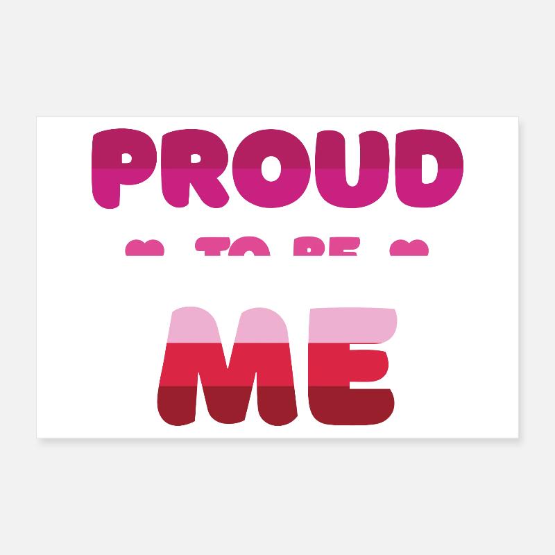 Fierté lesbienne d’être moi - Mois de la fierté Poster 30 x 20 cm