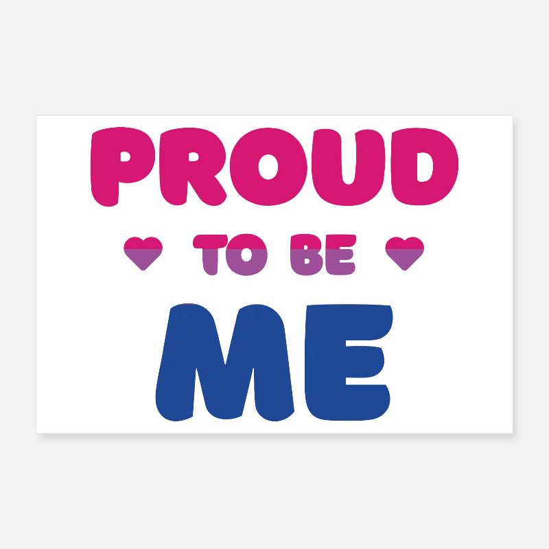 Bisexueller Stolz, ich zu sein - Pride Month Poster 30x20 cm