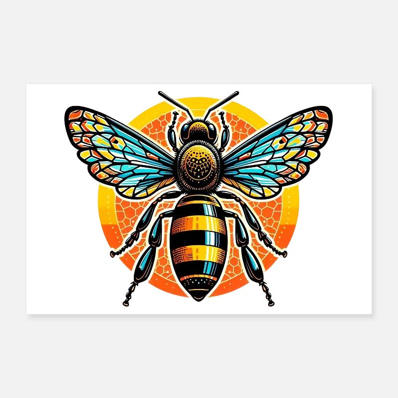 Biene Poster 30x20 cm