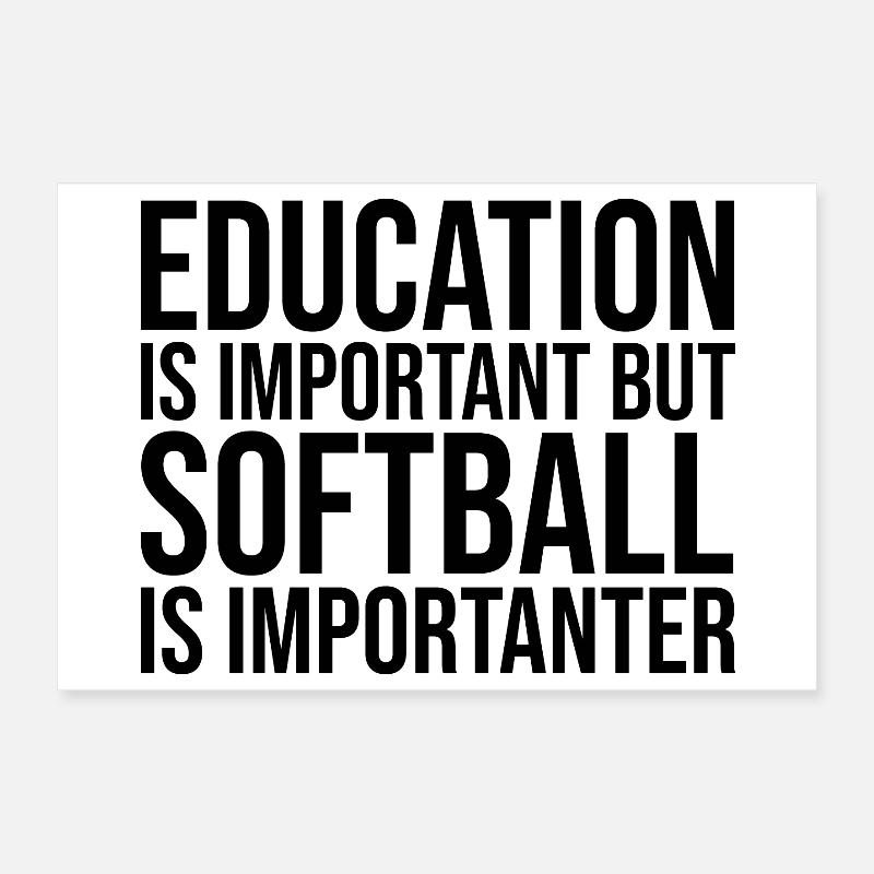 Softball Poster 30x20 cm