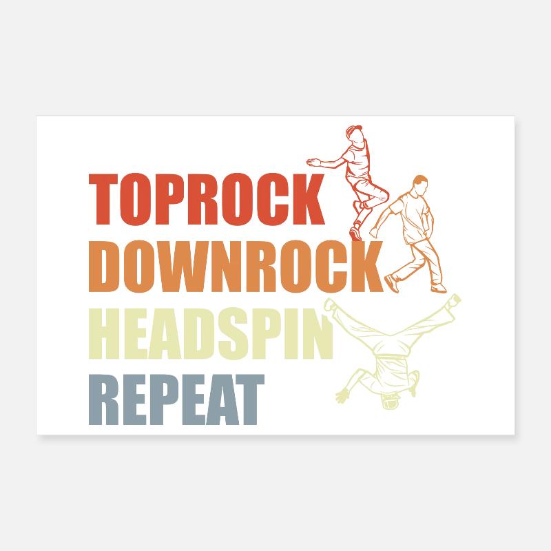 Breakdance rutine Poster 30x20 cm