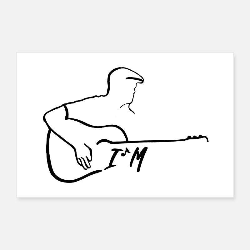 I´M guitar collection Poster 30x20 cm