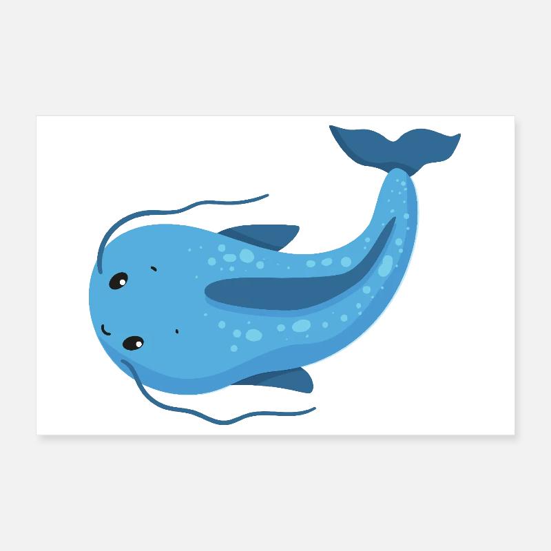 Poisson-chat distinctif Poster 30 x 20 cm