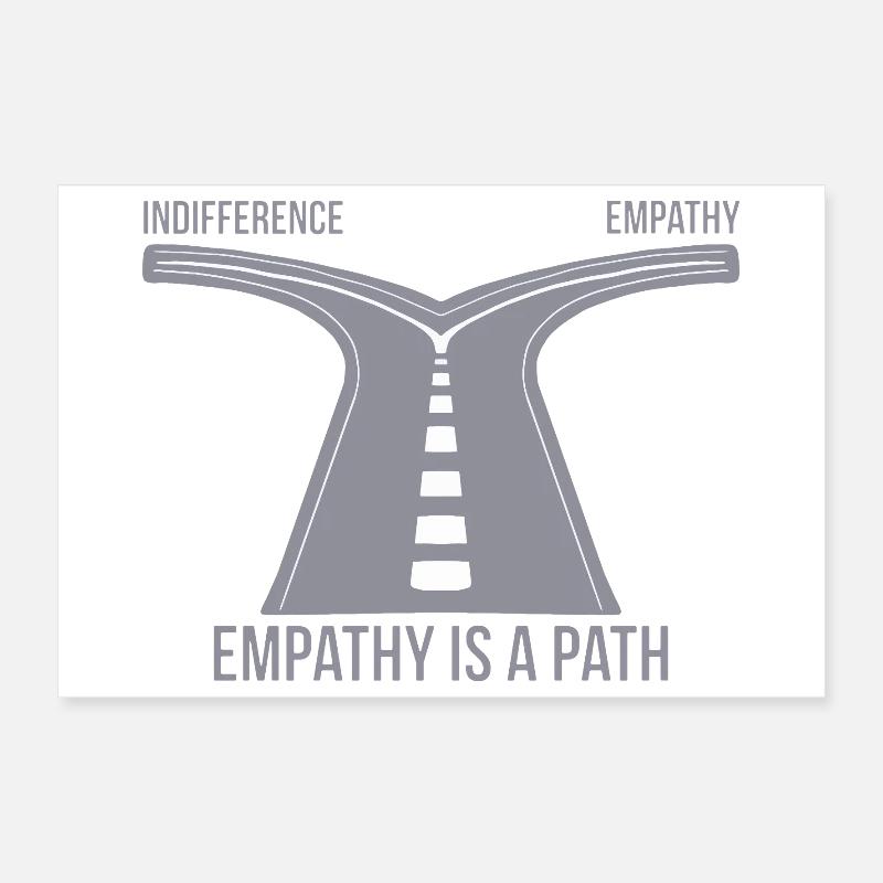 Empathie ist ein Weg Poster 30x20 cm