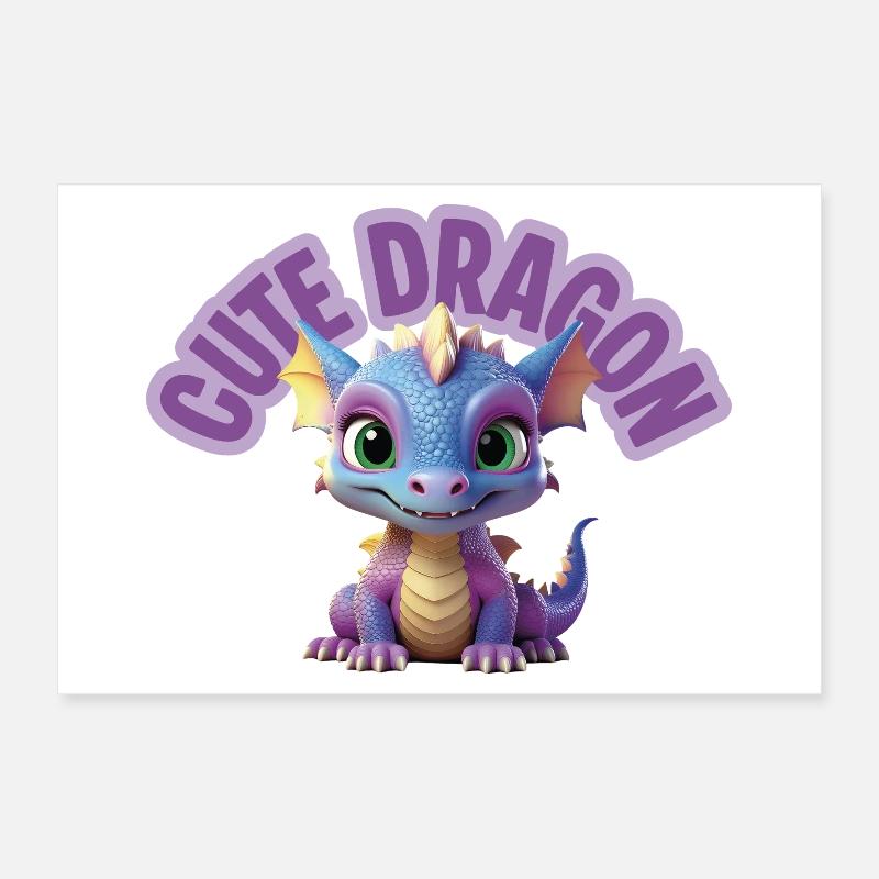 Dragon mignon Poster 30 x 20 cm