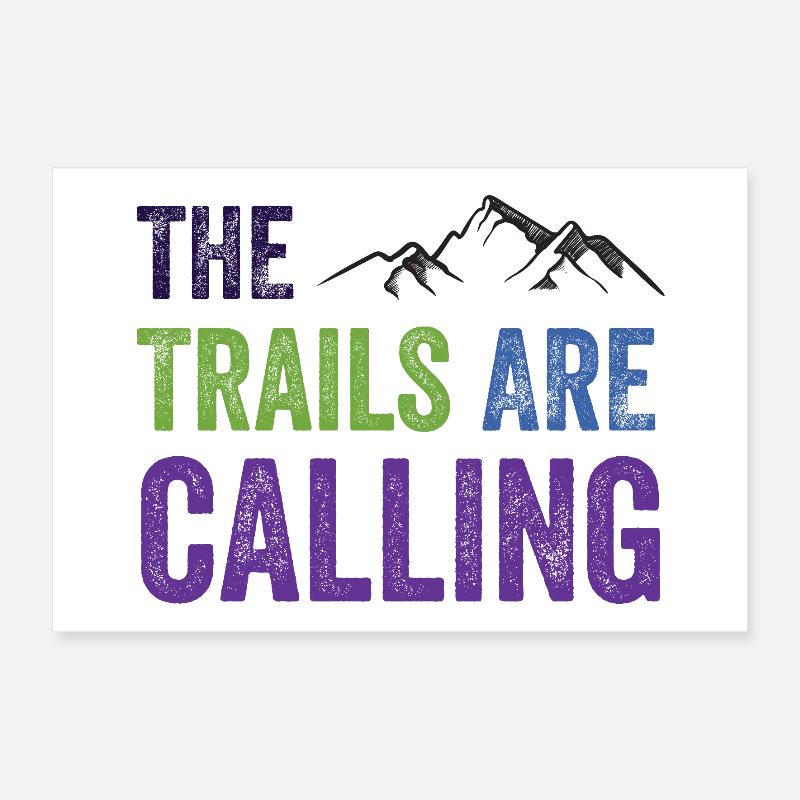The Trails Are Calling Poster 12" x 8" (30x20 cm)