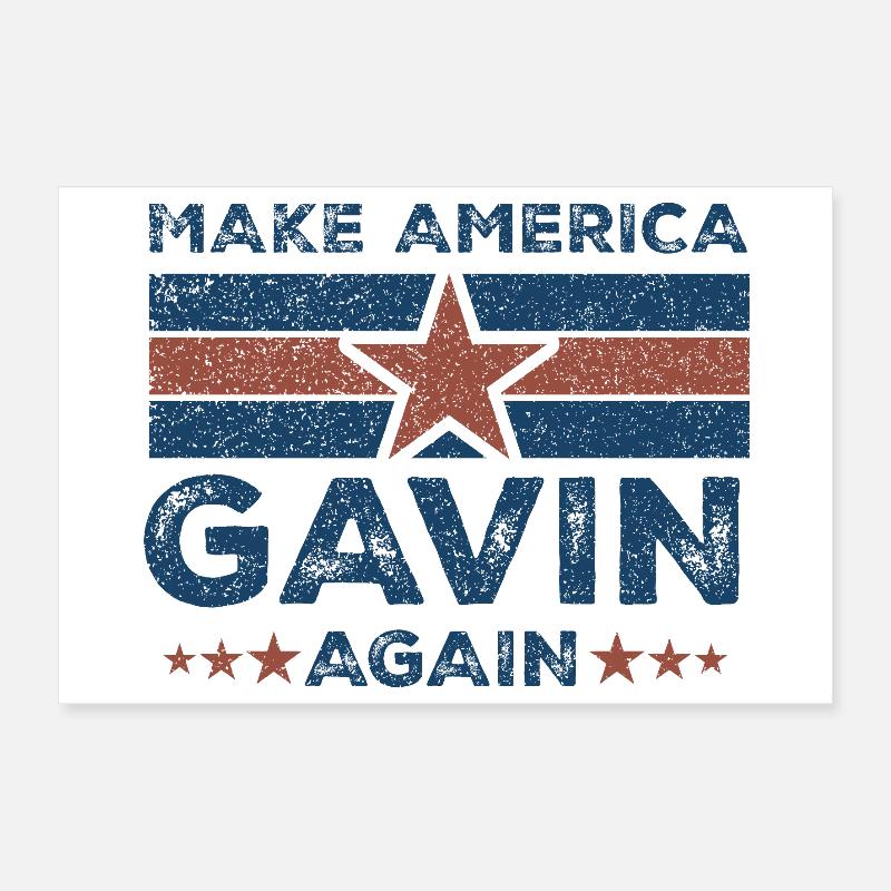 Gavin Make America   Poster 12" x 8" (30x20 cm)