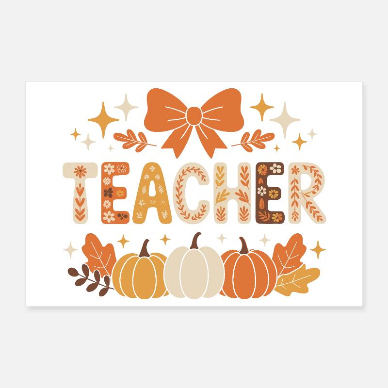Enseignants d’automne Poster 30 x 20 cm